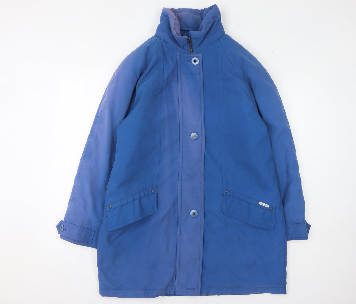 Womens UK Size M Dannimac Blue Rain Coat