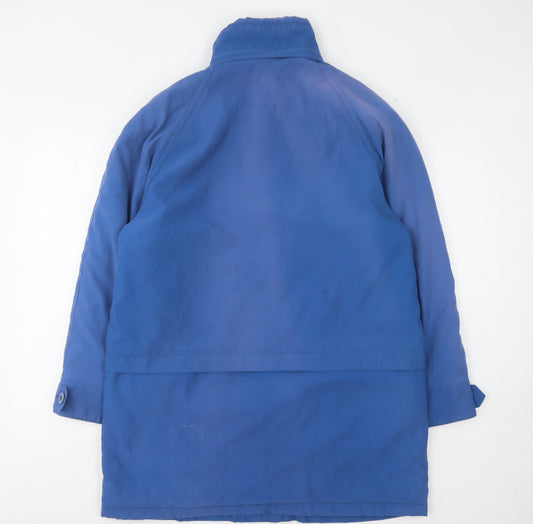 Womens UK Size M Dannimac Blue Rain Coat