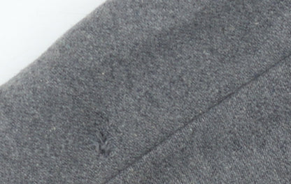 Stile Benetton Women's Grey Wool Blend Overcoat Size 14