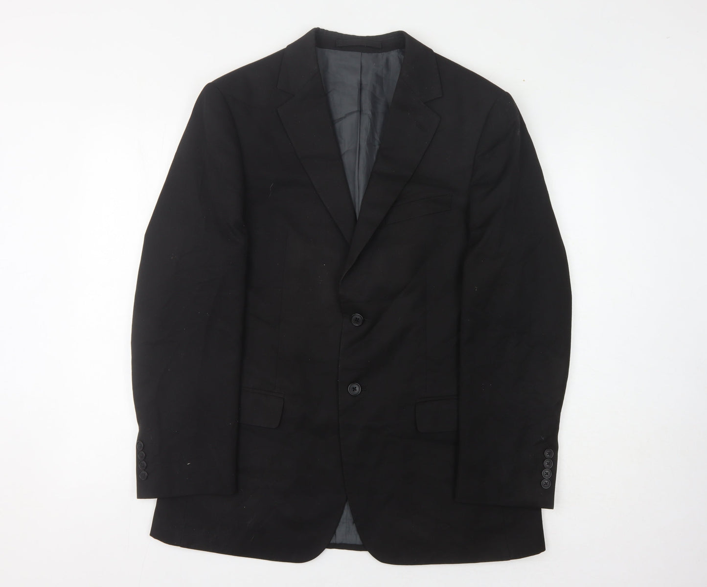 Mens UK Size 40 Marks and Spencer Regular Black Suit Jacket
