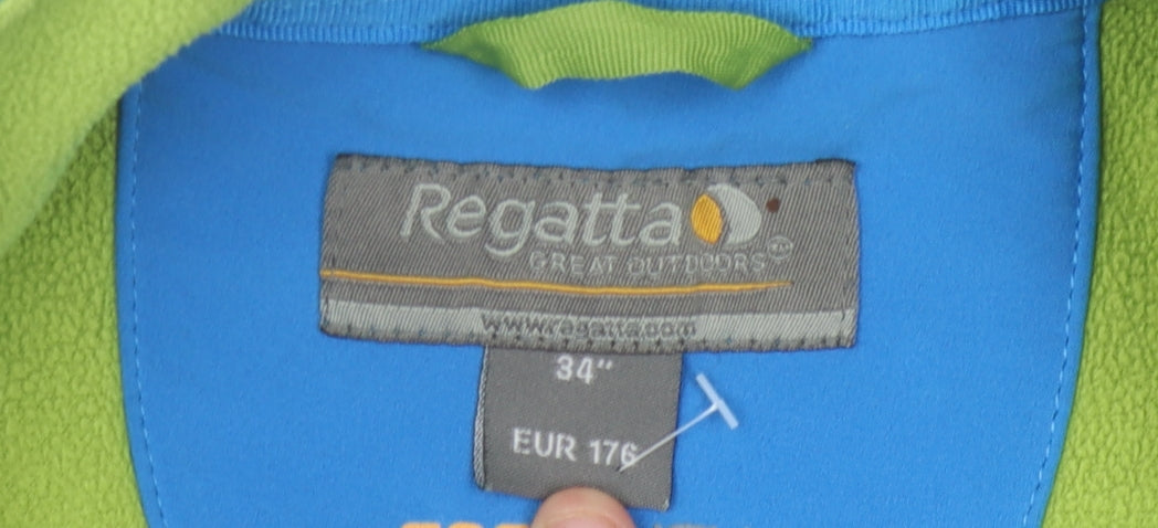 Regatta Boys Blue Jacket, Long Sleeve, Size 14 Years