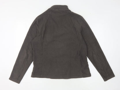 Quechua Women's Grey 1/4 Zip Fleece Sweatshirt Size 12