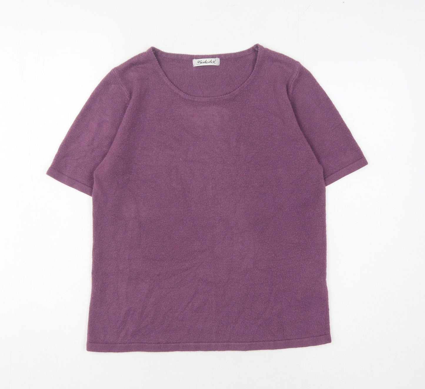 Womens UK Size 12 Berkertex Purple Pullover Jumper
