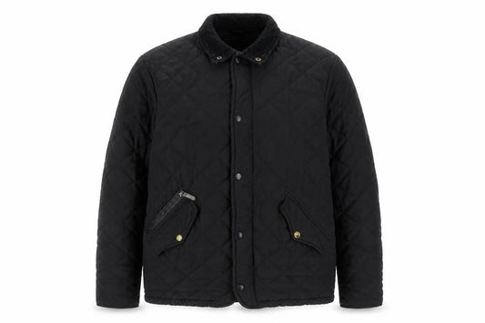 Mens UK Size M Feraud Black Quilted Coat