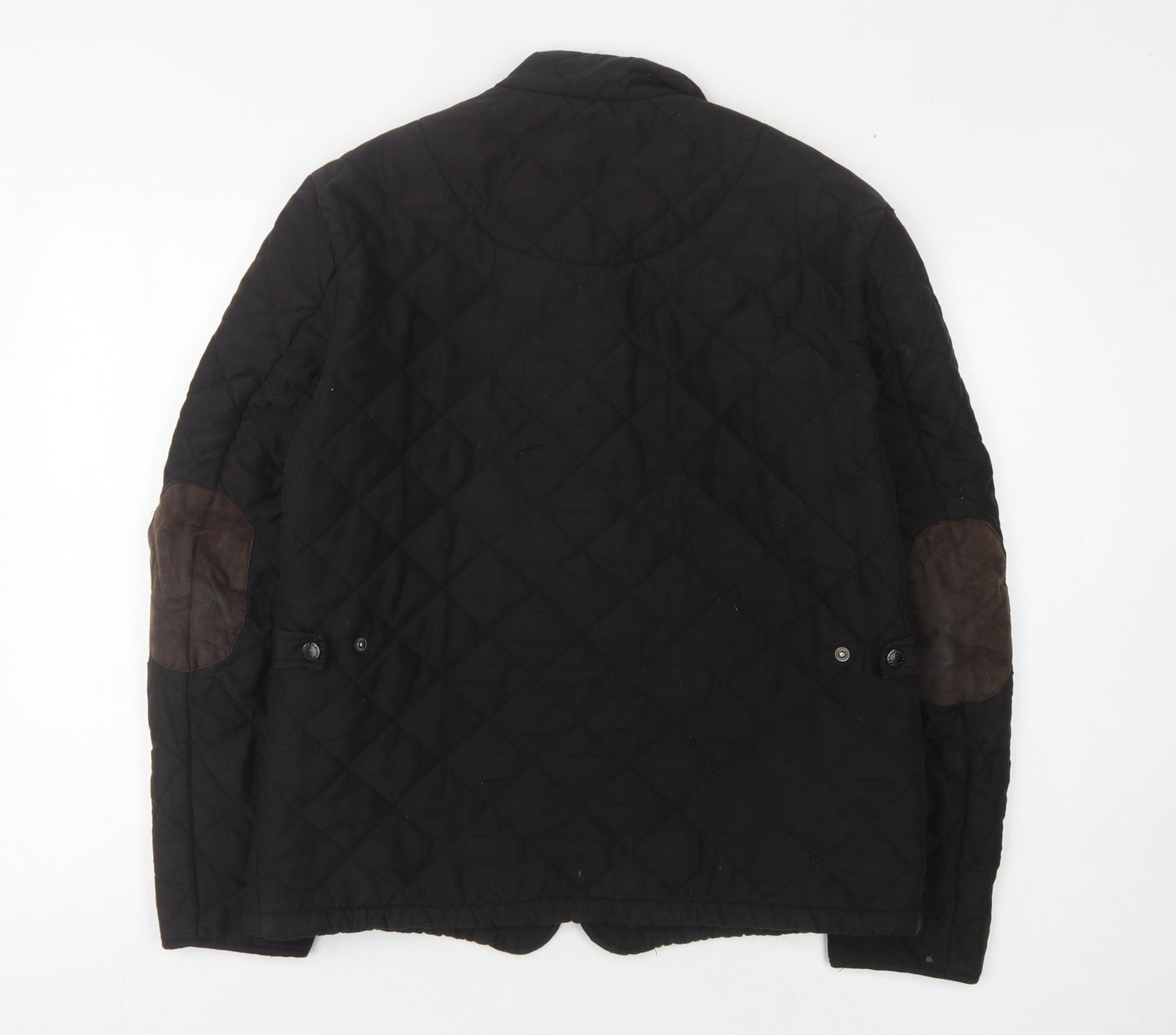 Mens UK Size M Feraud Black Quilted Coat