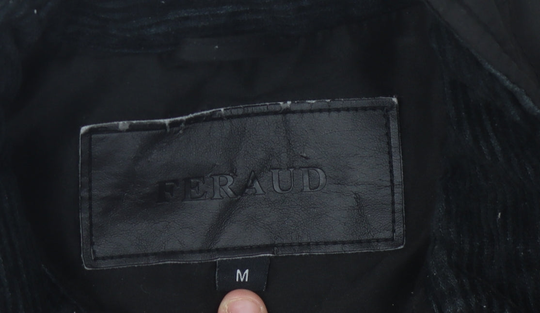 Mens UK Size M Feraud Black Quilted Coat