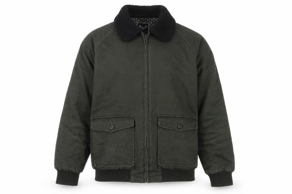 Mens UK Size M Brave Soul Green Bomber Jacket