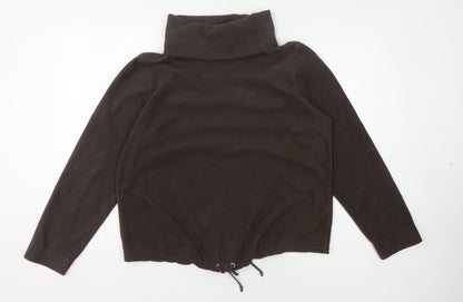 Hawkshead Women's Brown Roll Neck Sweatshirt Size 18
