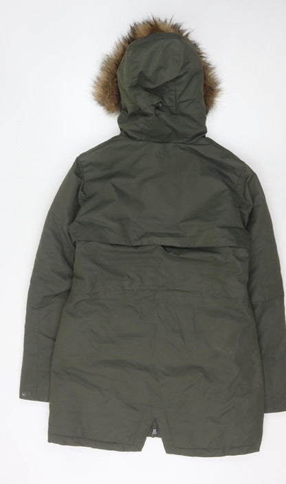 Mountain Warehouse Women's Green Parka Coat Size 8