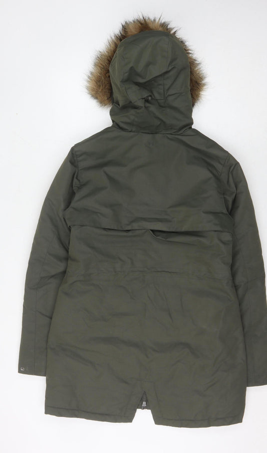 Mountain Warehouse Women's Green Parka Coat Size 8