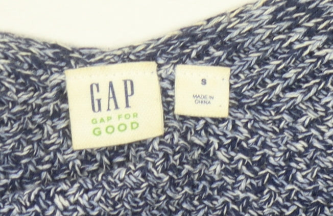 GAP Women's Blue Knit Open Front Cardigan - Size S