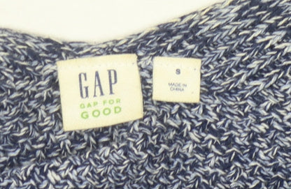 GAP Women's Blue Knit Open Front Cardigan - Size S