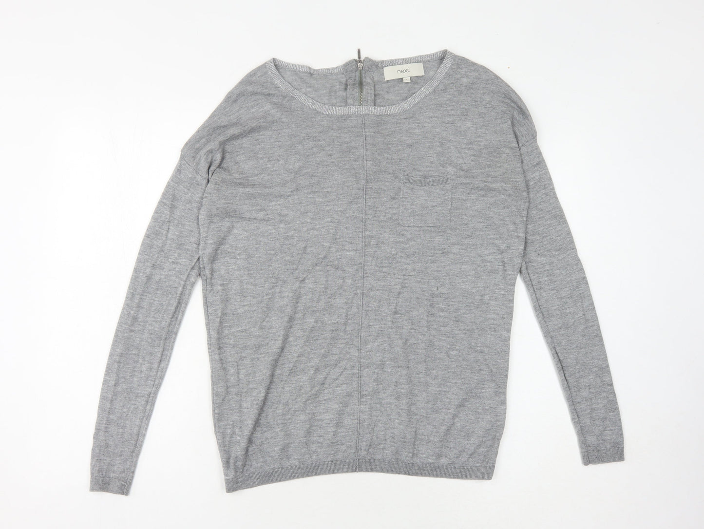 Womens UK Size 8 NEXT Grey Pullover Jumper