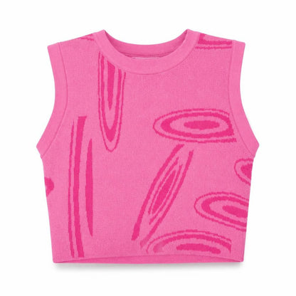 Womens UK Size 10 PRETTYLITTLETHING Pink Vest Jumper