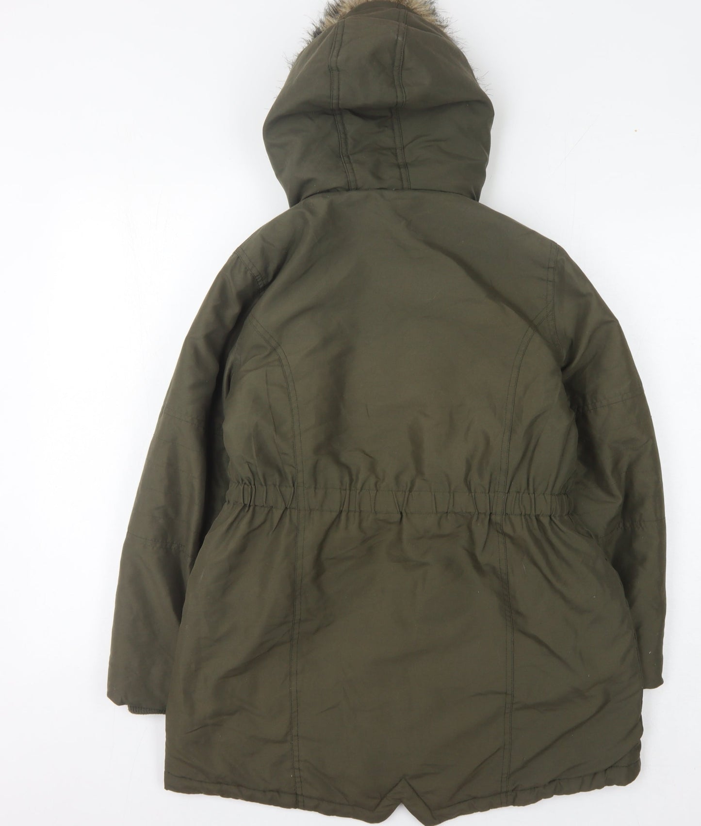 John Lewis Girls Green Parka Coat 11 Years