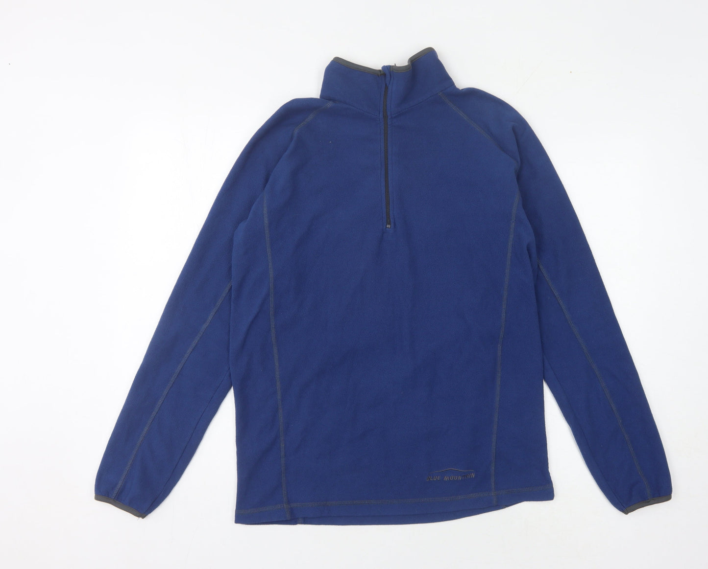 Blue Mountain Men's Blue Pullover Sweatshirt S