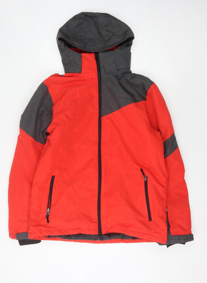 Mens UK Size M Crane Red Puffer Jacket