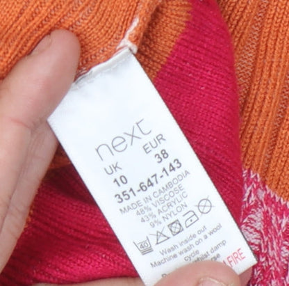 Next Women's Multicoloured Striped Tank Dress