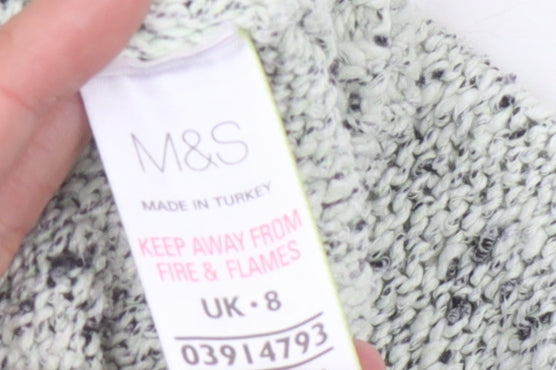 Womens UK Size 8 Marks and Spencer Grey Pullover Jumper