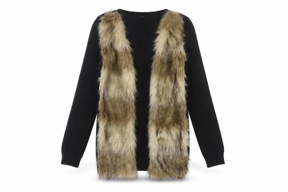 Womens UK Size 4 H&M Black Cardigan Jumper