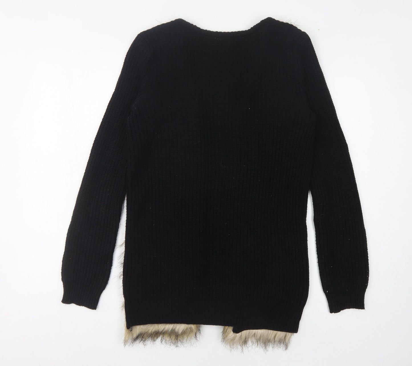 Womens UK Size 4 H&M Black Cardigan Jumper