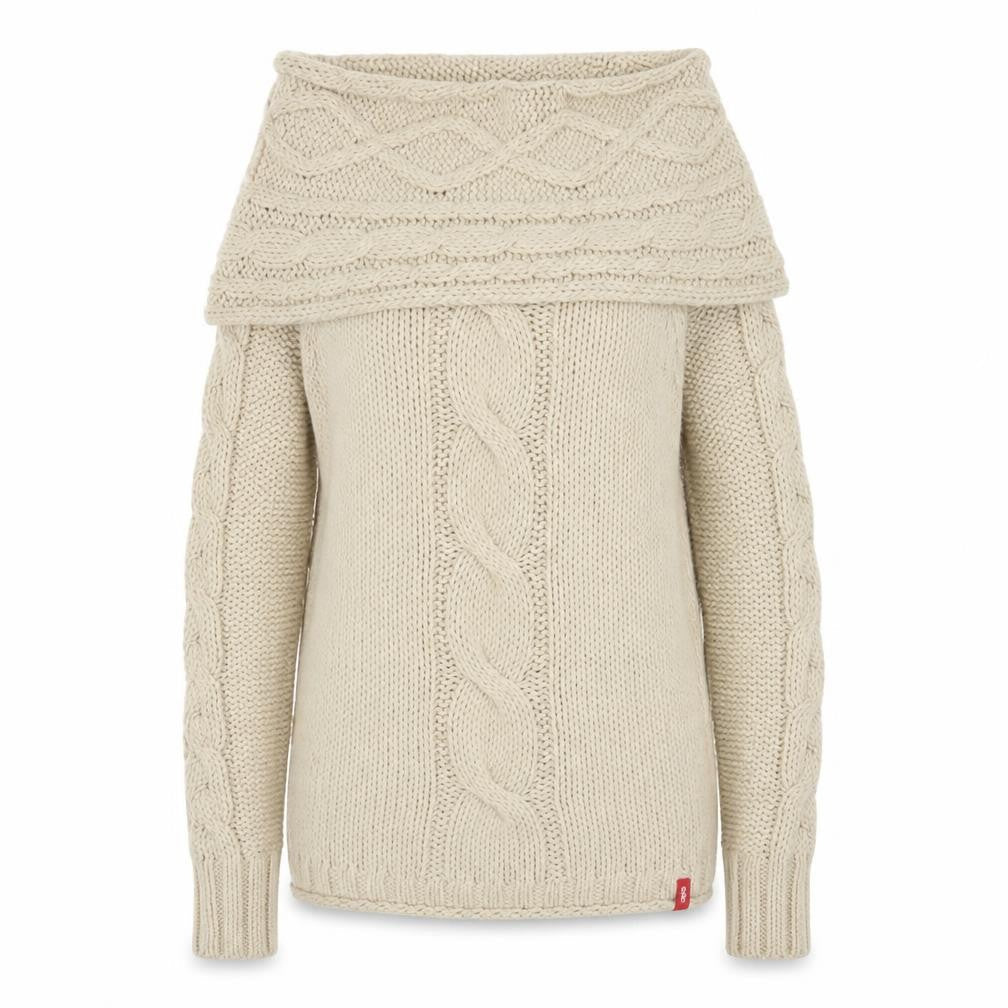 Womens UK Size S EDC Beige Pullover Jumper