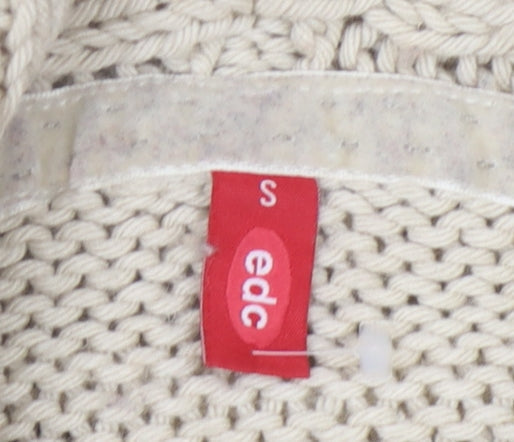 Womens UK Size S EDC Beige Pullover Jumper