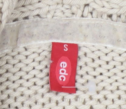 Womens UK Size S EDC Beige Pullover Jumper