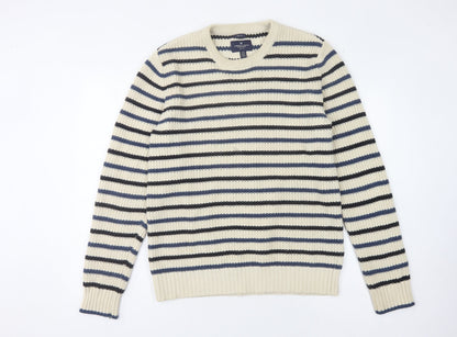 American Eagle Outfitters Men's Beige L Striped Pullover