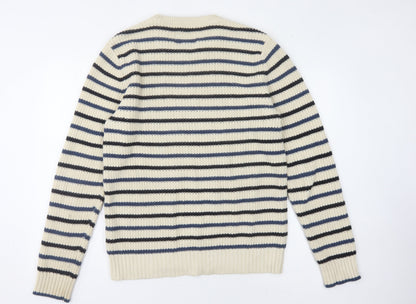 American Eagle Outfitters Men's Beige L Striped Pullover