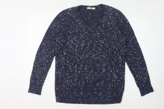 Womens UK Size S Oasis Blue Pullover Jumper