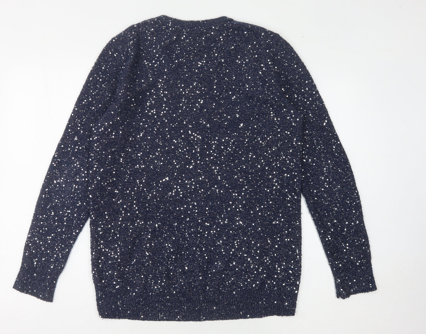 Womens UK Size S Oasis Blue Pullover Jumper