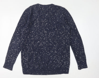 Womens UK Size S Oasis Blue Pullover Jumper