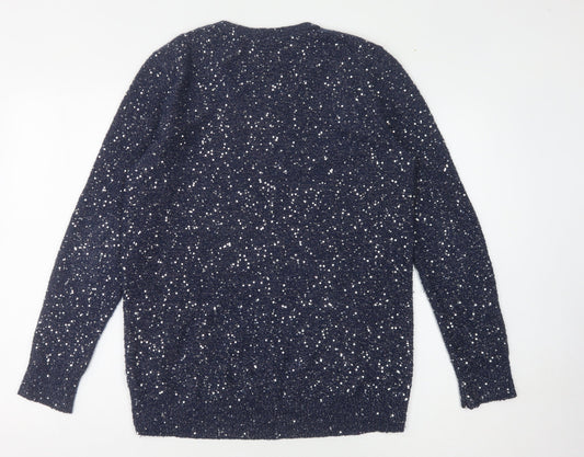 Womens UK Size S Oasis Blue Pullover Jumper