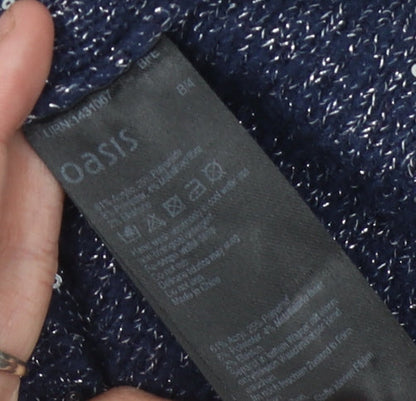 Womens UK Size S Oasis Blue Pullover Jumper