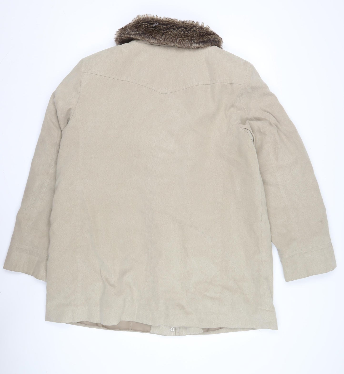 Womens UK Size 20 EWM Beige Overcoat