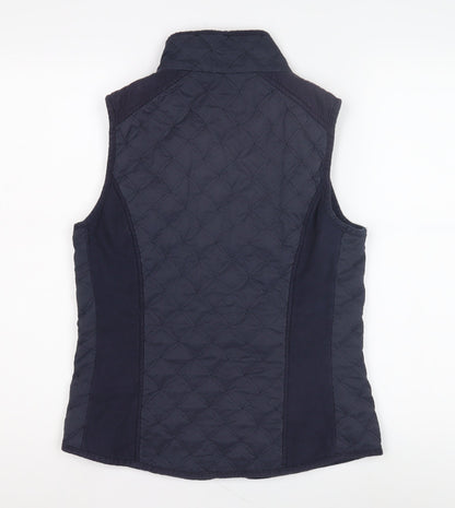 Laura Ashley Women's Quilted Blue Waistcoat Size 10