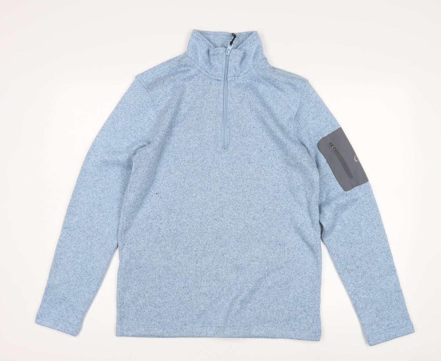 Unisex Adults UK Size S Cotton Traders Blue Full Zip Sweatshirt