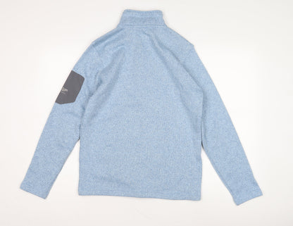 Unisex Adults UK Size S Cotton Traders Blue Full Zip Sweatshirt