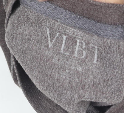 VLBT Men's Brown Pullover Sweatshirt - Graphic Print