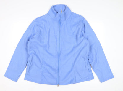 Womens UK Size L Anne de Lancay Blue Basic Jacket