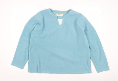 Womens UK Size XL EWM Blue Pullover Sweatshirt