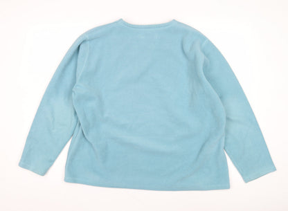 Womens UK Size XL EWM Blue Pullover Sweatshirt