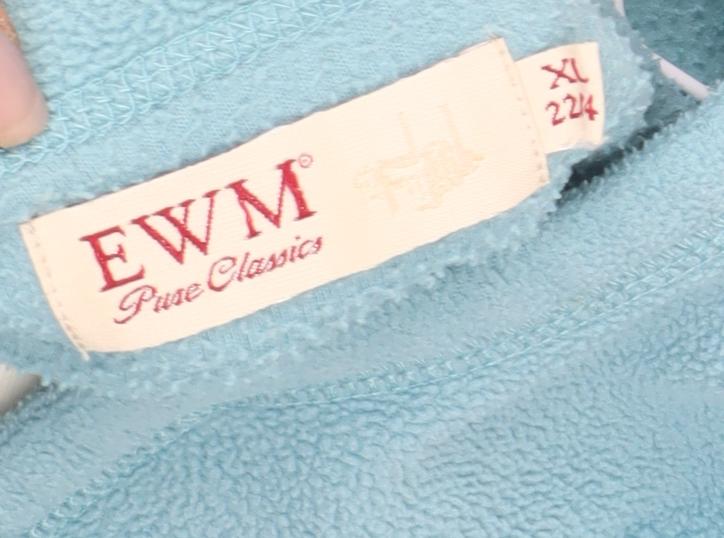 Womens UK Size XL EWM Blue Pullover Sweatshirt