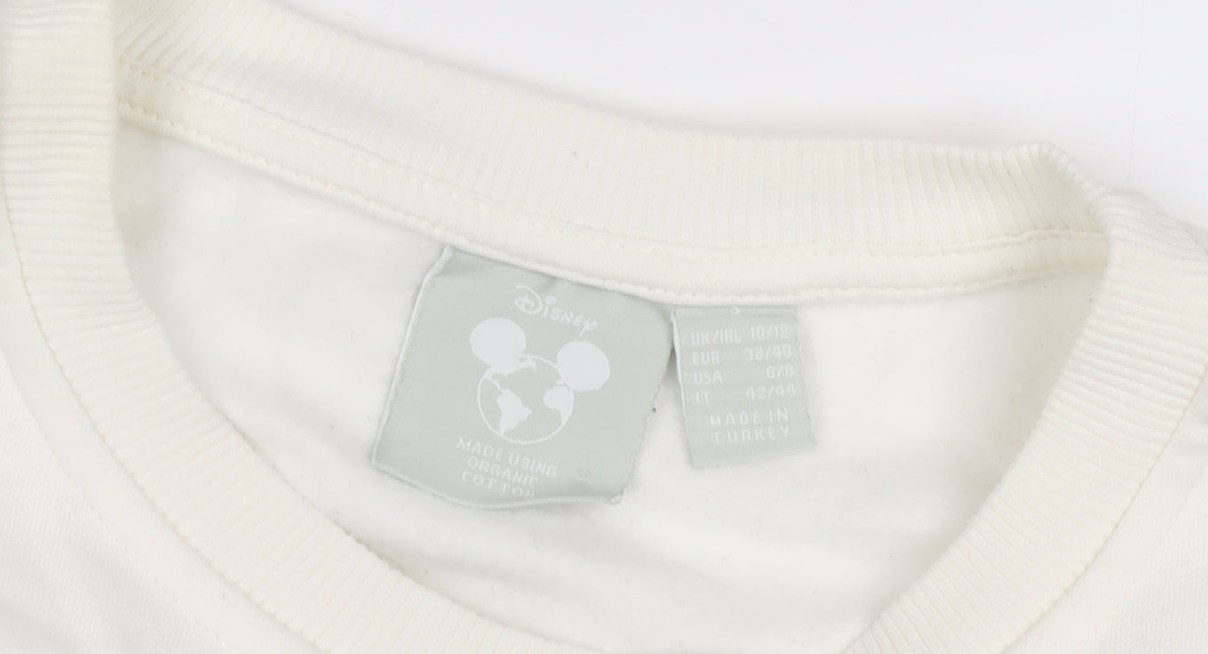 Womens UK Size 10 Disney White Pullover Sweatshirt