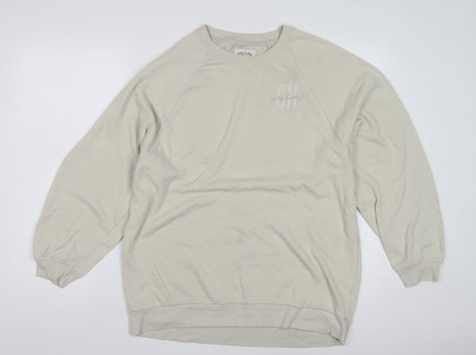 Womens UK Size S Gilly Hicks Beige Pullover Sweatshirt