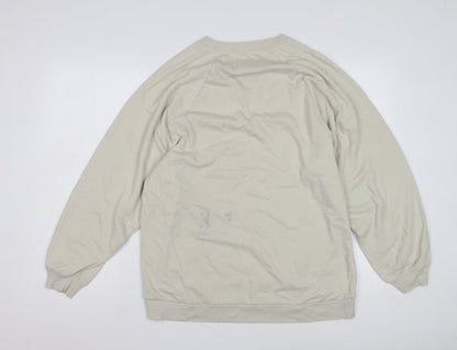 Womens UK Size S Gilly Hicks Beige Pullover Sweatshirt