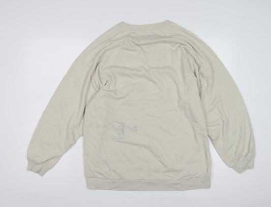 Womens UK Size S Gilly Hicks Beige Pullover Sweatshirt
