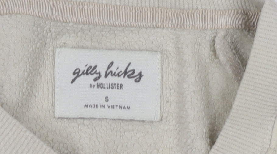 Womens UK Size S Gilly Hicks Beige Pullover Sweatshirt