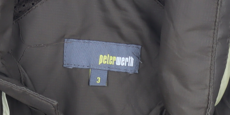Peter Werth Men's Green Windbreaker Jacket M